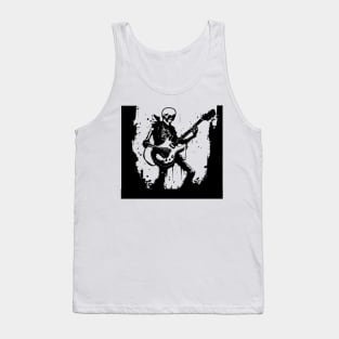 skeleton playing guitar Tank Top